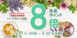 【お知らせ】5月のハーブティーの日（ポイント8倍）