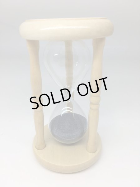 画像1: 【50%off在庫限り】砂時計雅シリーズ3分計(木柱日本製)紺瑠璃(青) (1)