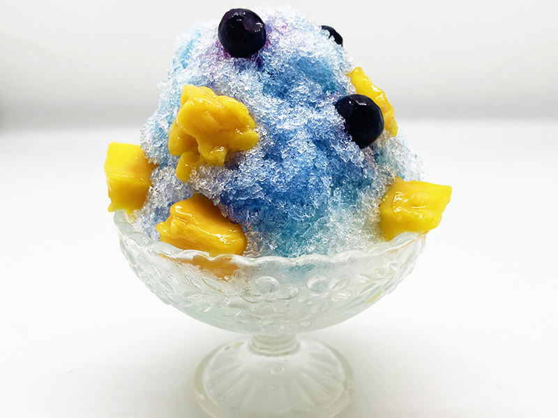 バタフライピーハーブティーシロップを使ったかき氷のレシピ